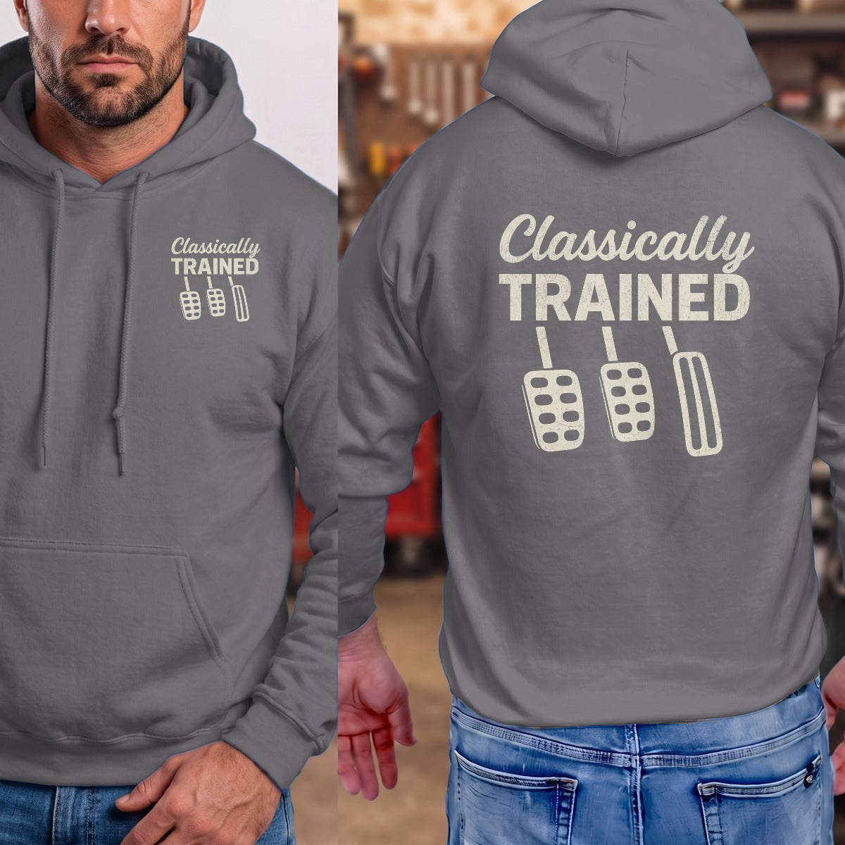 Charcoal | Left Chest + Back
