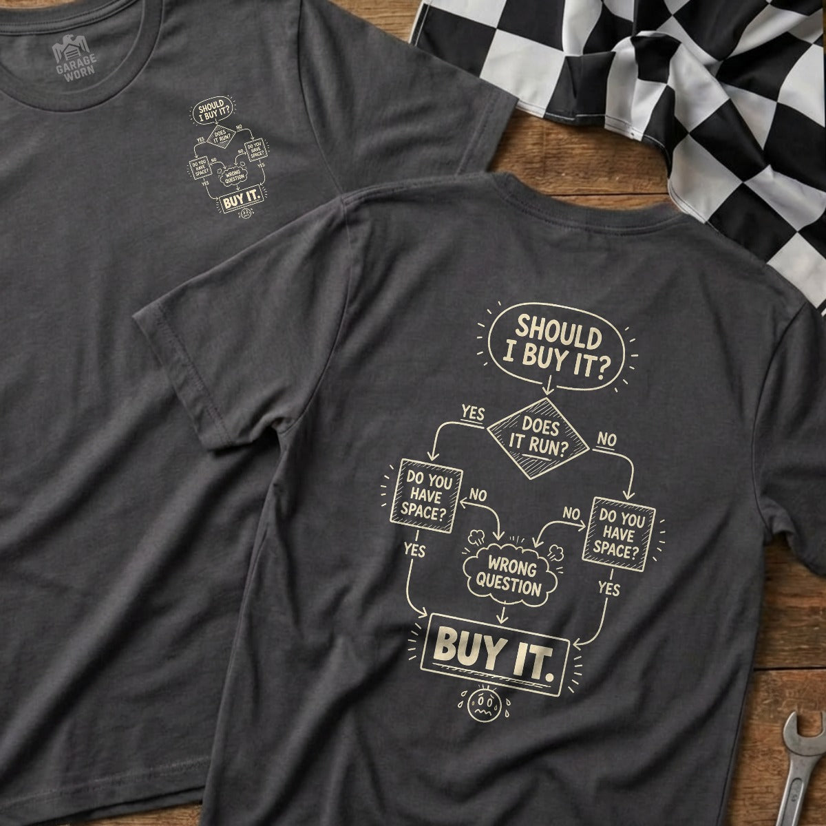 Charcoal | Front & Back