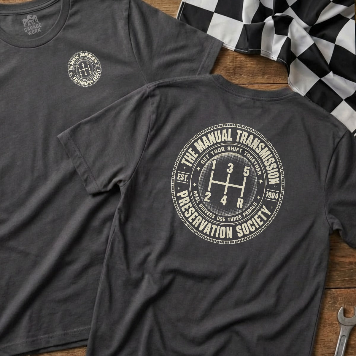 Charcoal | Left Chest + Back