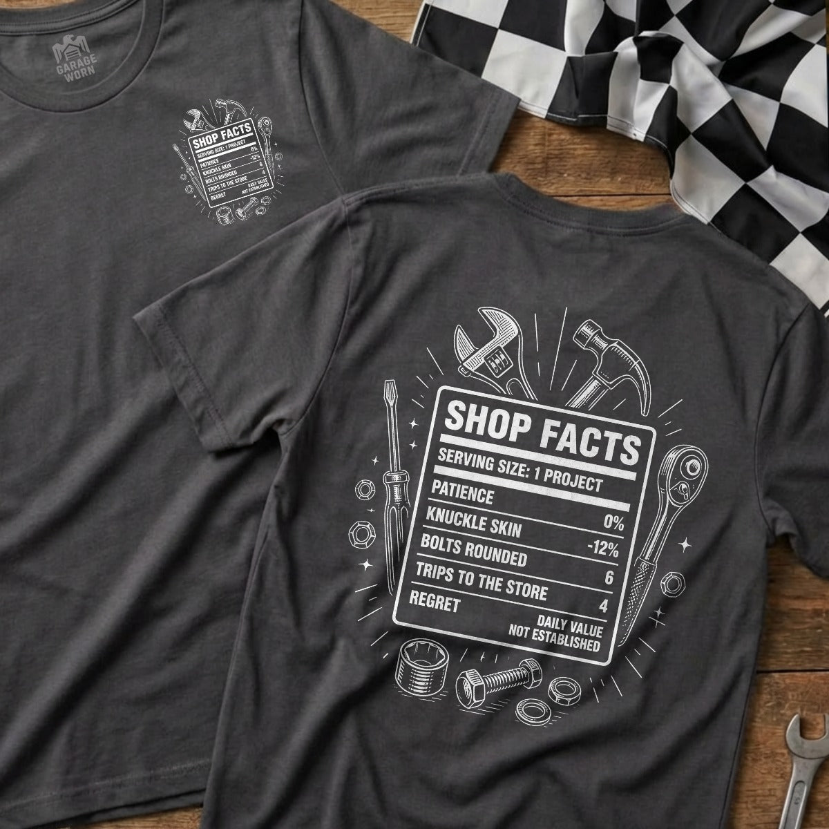 Charcoal | Front & Back