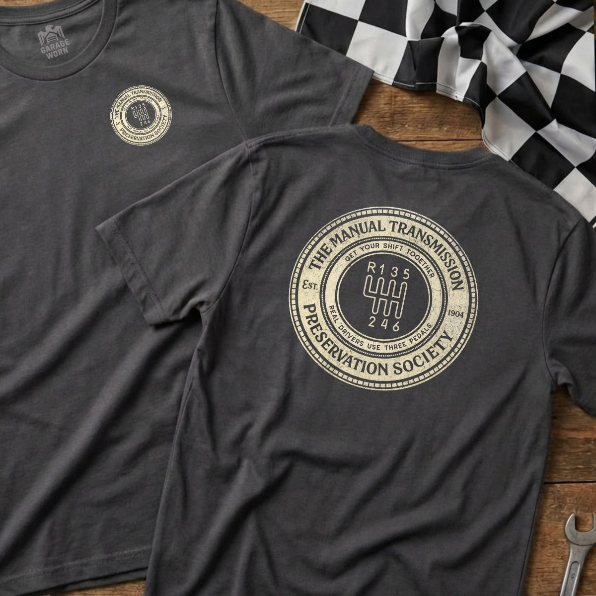 Charcoal | Left Chest + Back