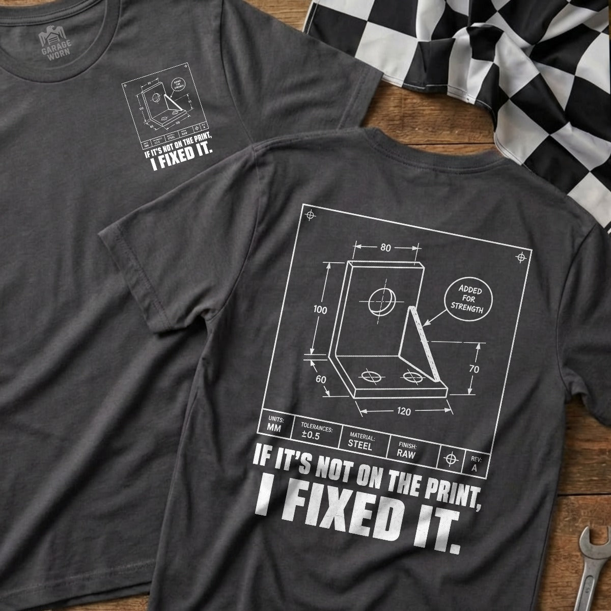 Charcoal | Front & Back