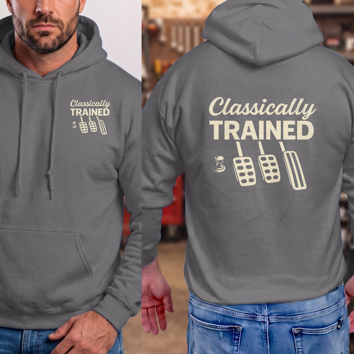 Charcoal | Left Chest + Back