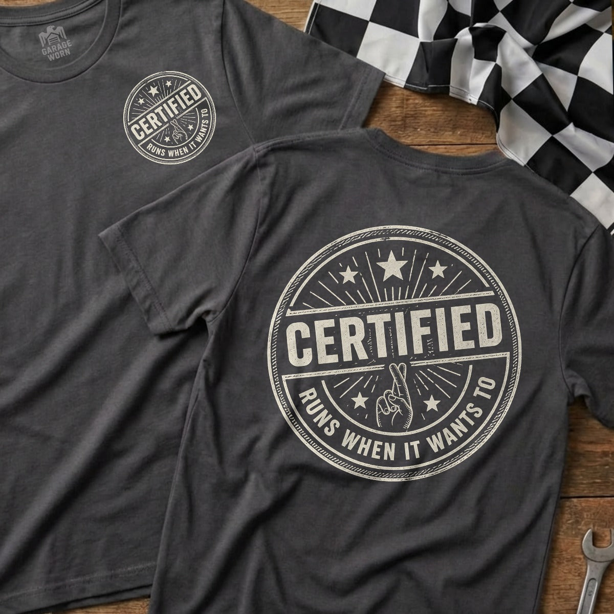 Charcoal | Front & Back