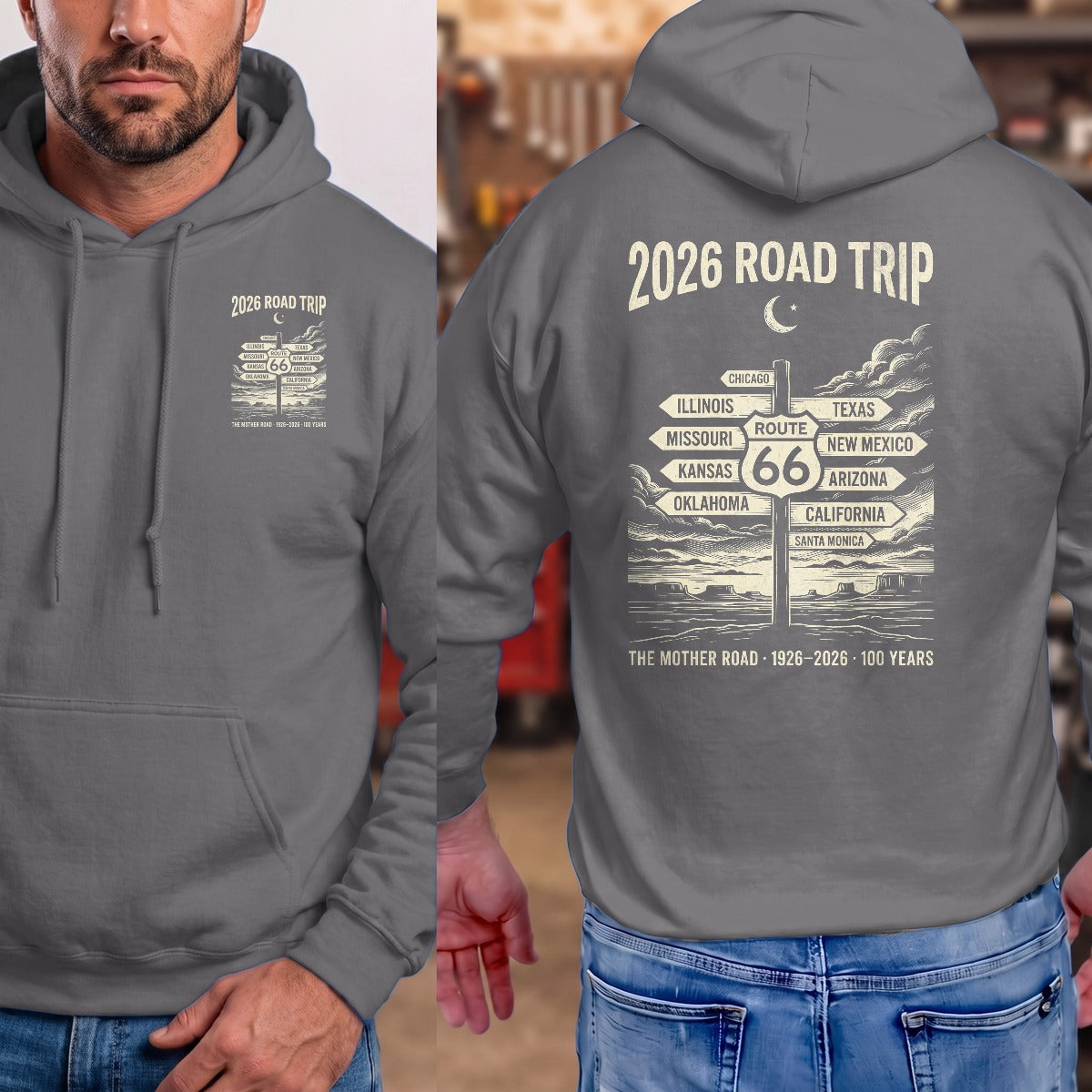 Charcoal | Front & Back
