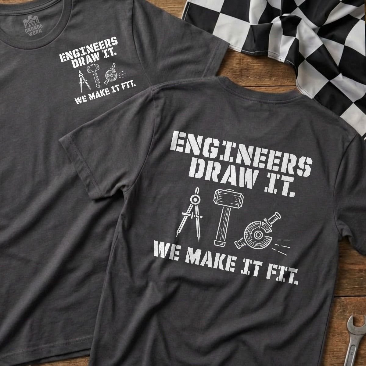 Charcoal | Front & Back