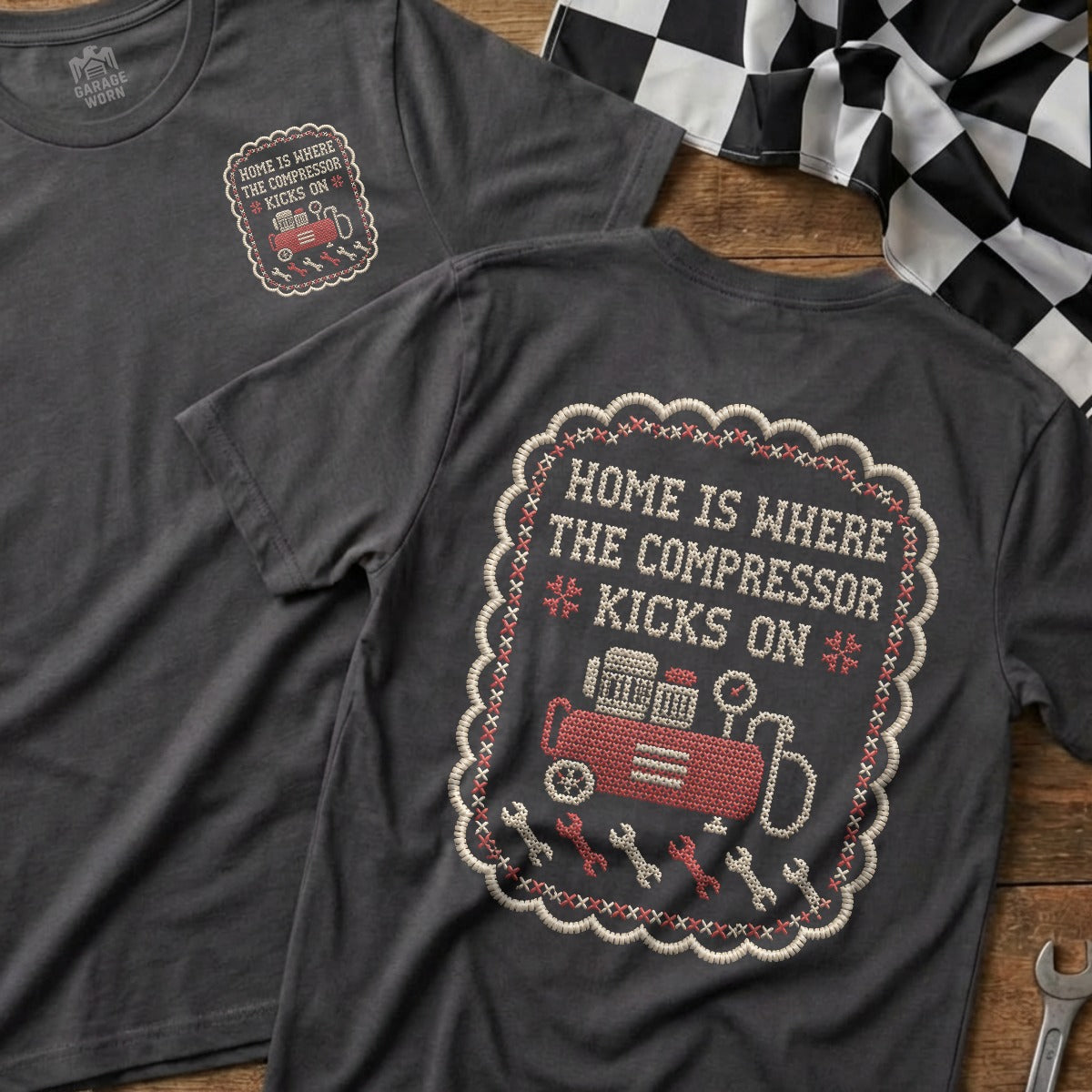 Charcoal | Front & Back