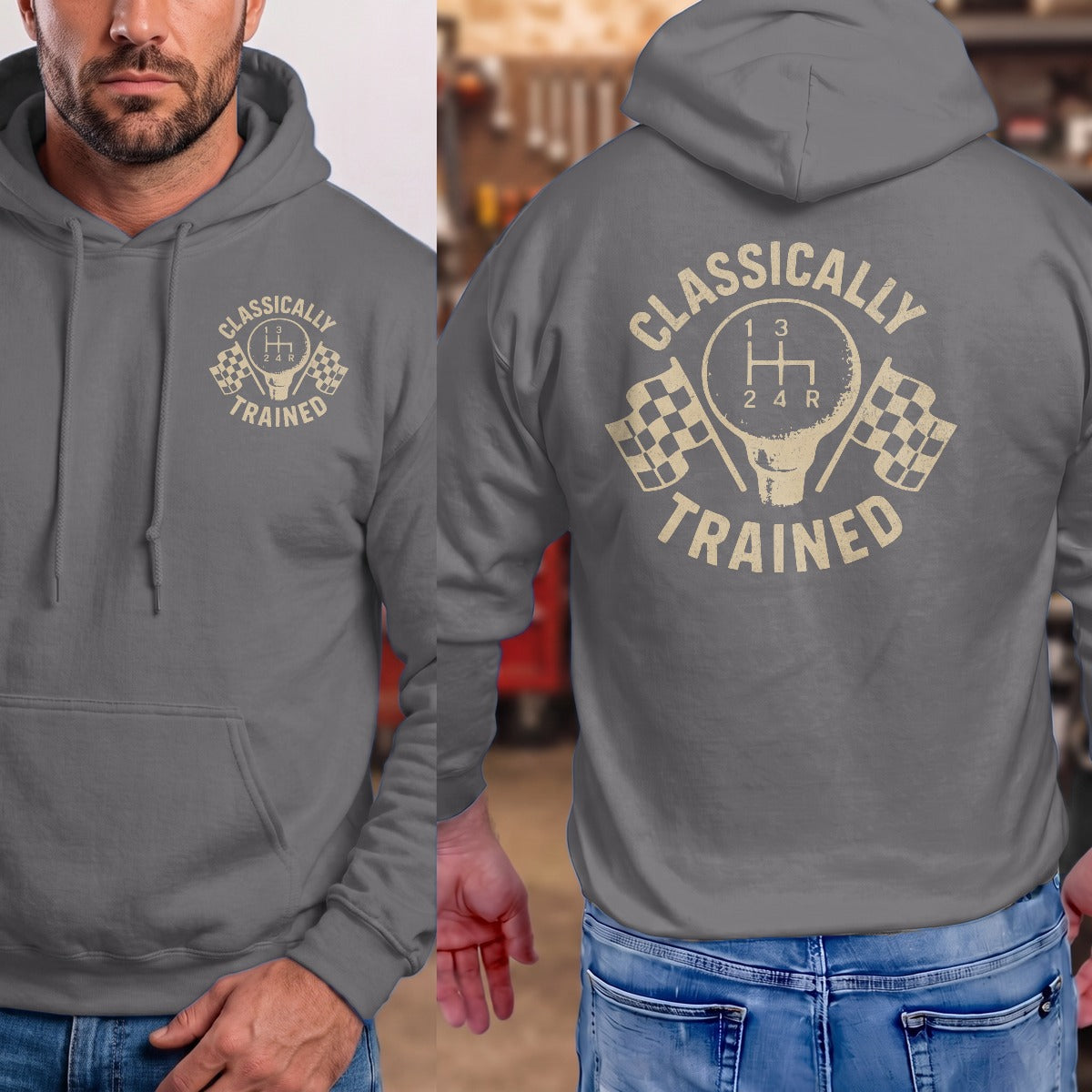 Charcoal | Left Chest + Back