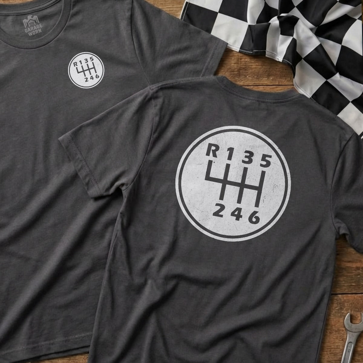 Charcoal | Left Chest + Back
