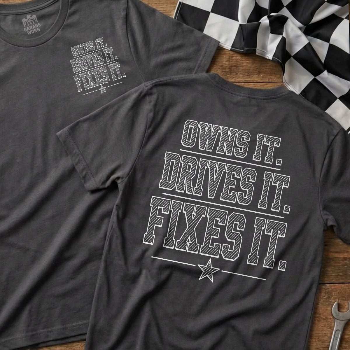Charcoal | Front & Back