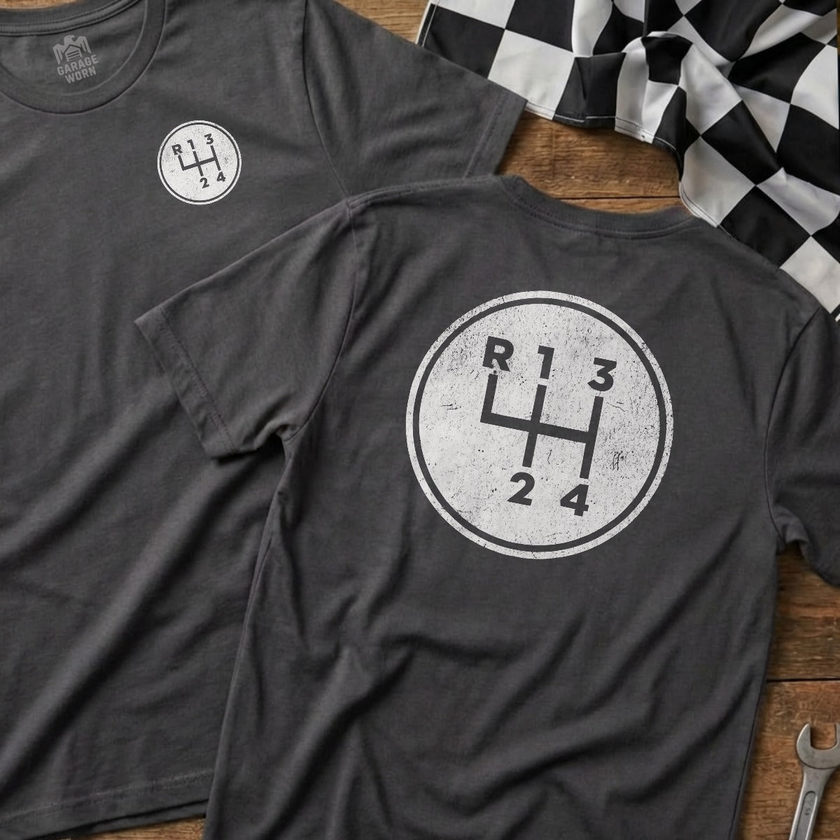Charcoal | Left Chest + Back