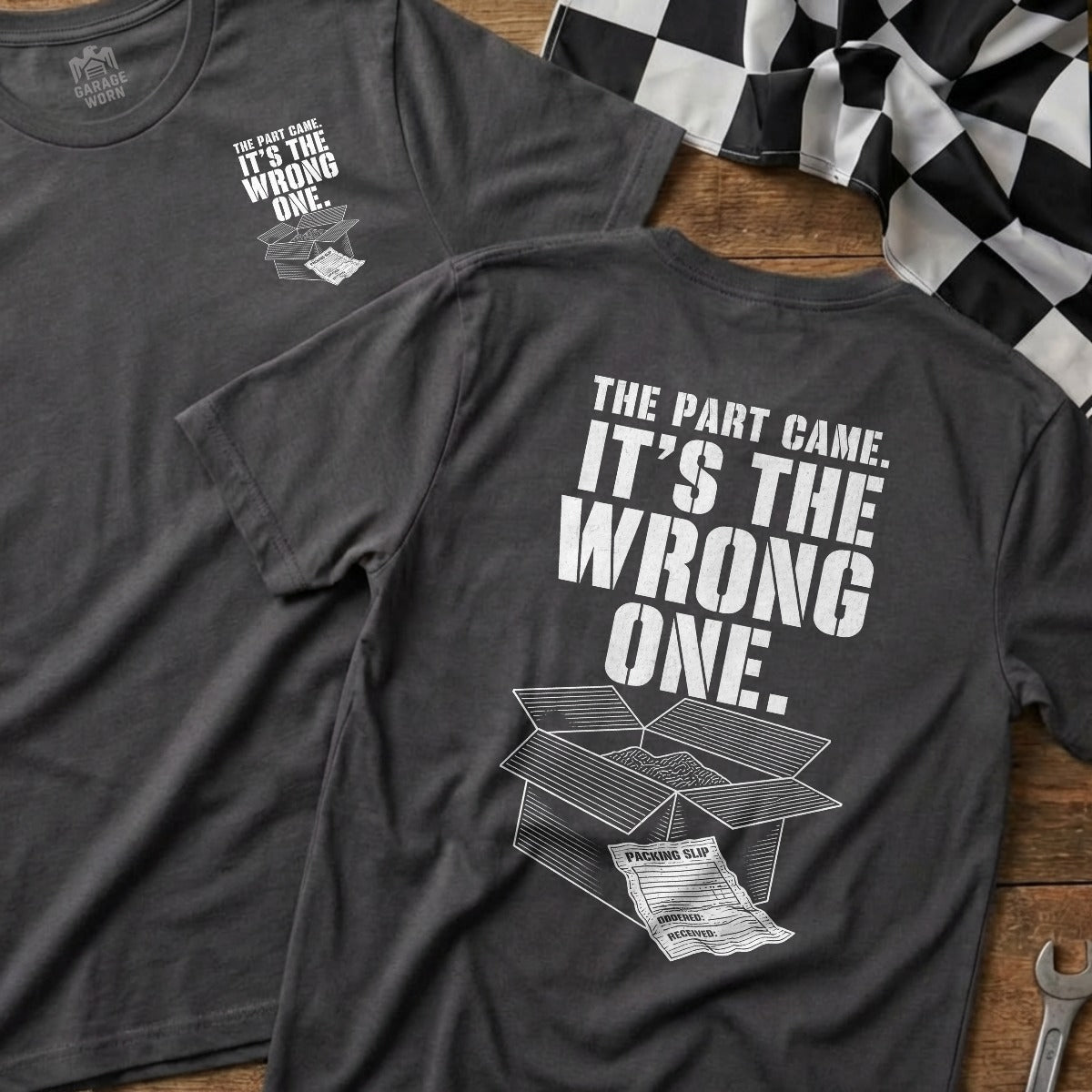 Charcoal | Front & Back
