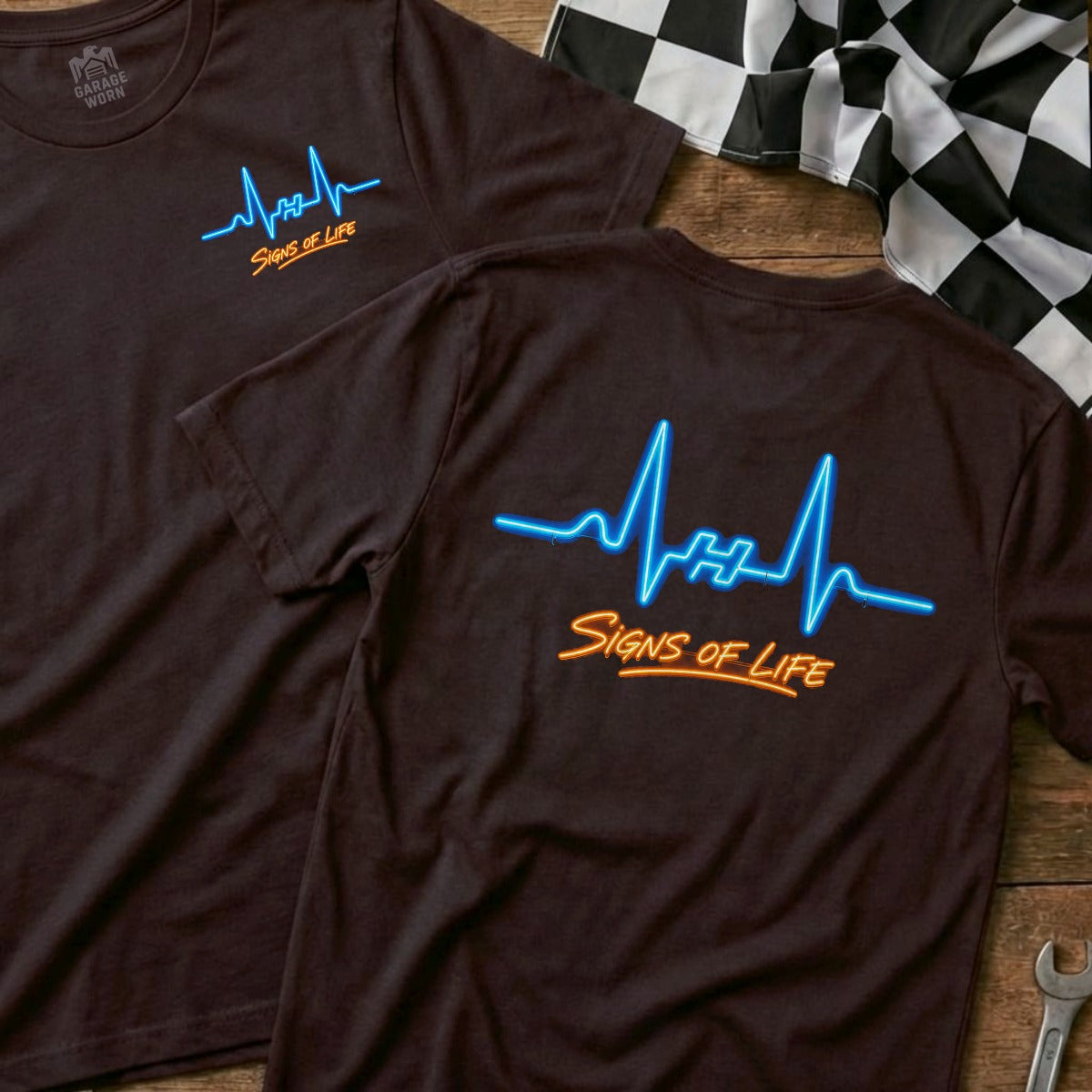 Choc Brown | Left Chest + Back