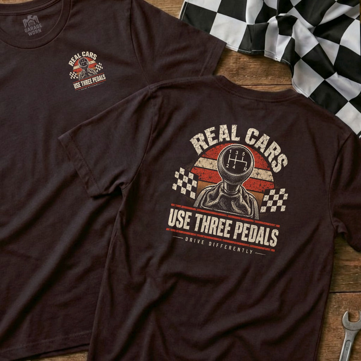 Choc Brown | Left Chest + Back