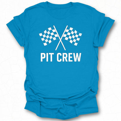 Pit Crew Racing Flags Graphic Tee product