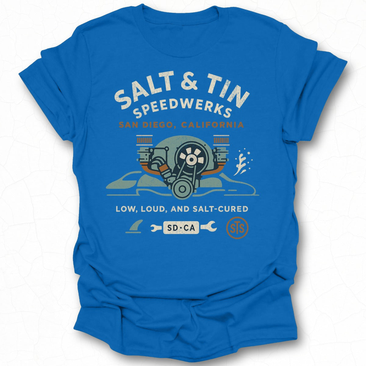 Salt and Tin Speedwerks San Diego California T-Shirt