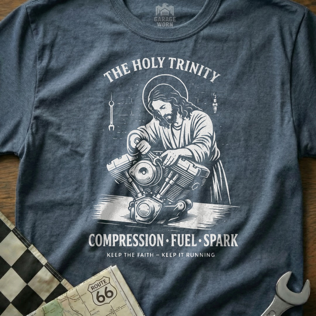 THE HOLY TRINITY COMPRESSION FUEL SPARK KEEP THE FAITH product type