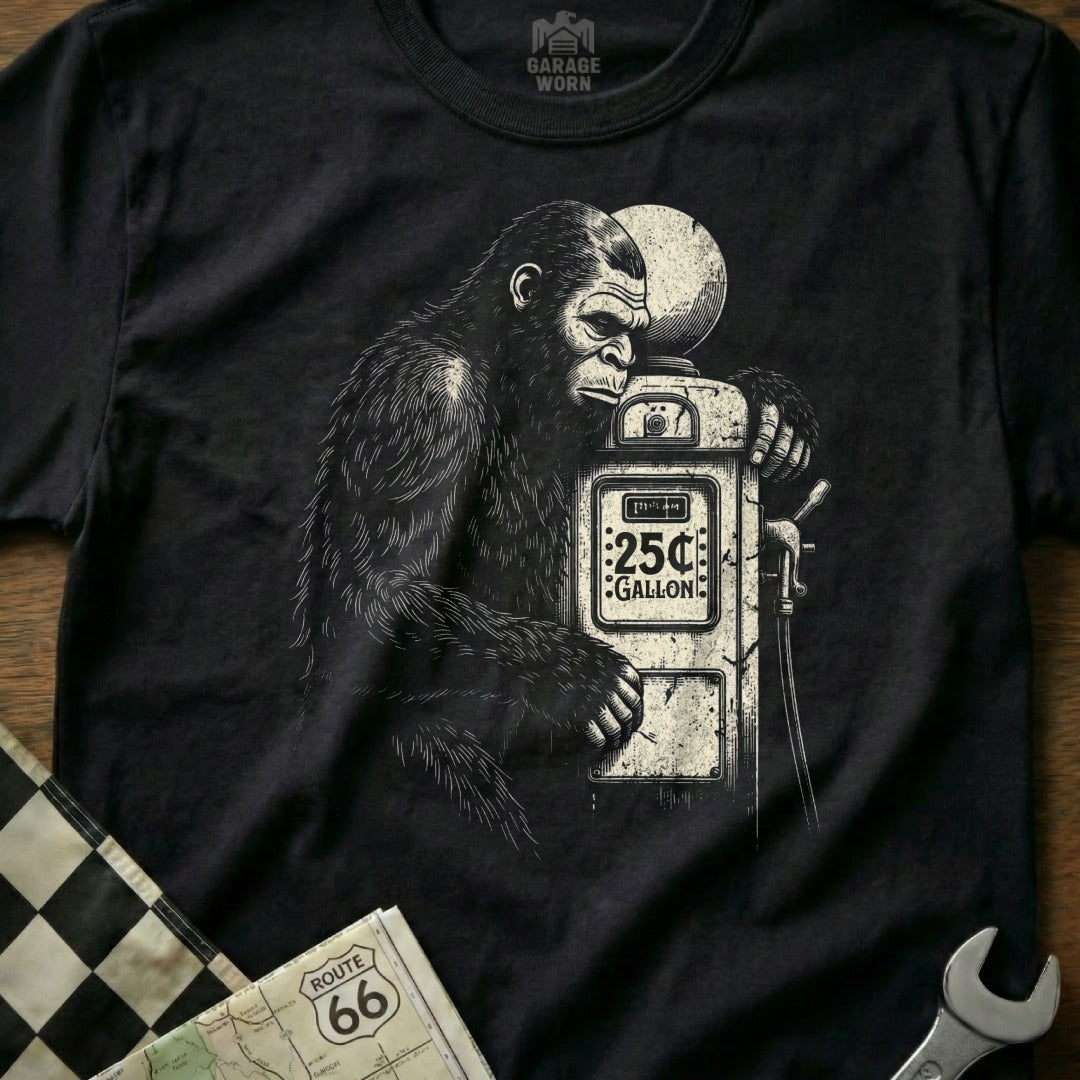 kingocd【CRIMIE】VINTAGE WASH RIDERS Night Rider 1977 Motorcycle Club regular Cropped Acid wash T-shirt