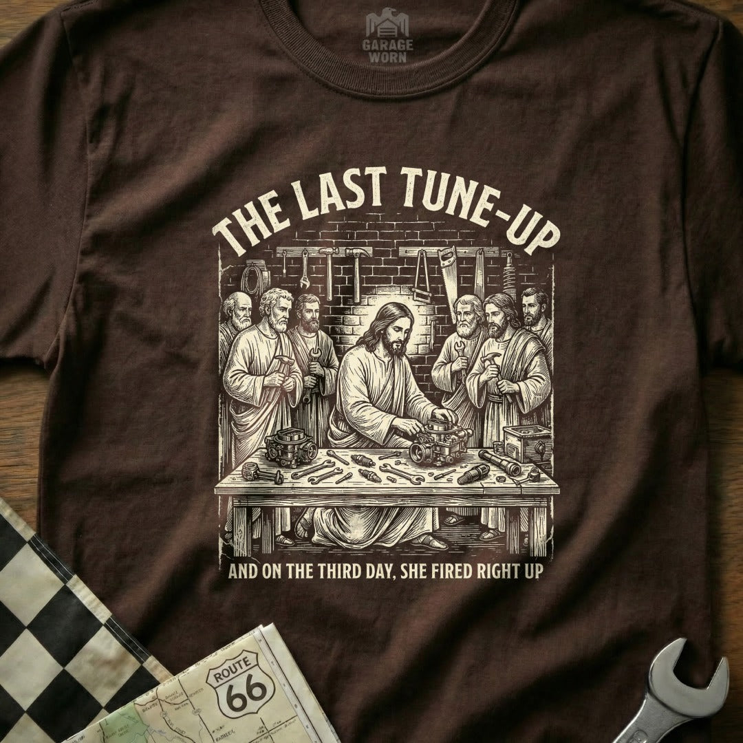 THE LAST TUNE-UP Jesus Mechanic Design product type