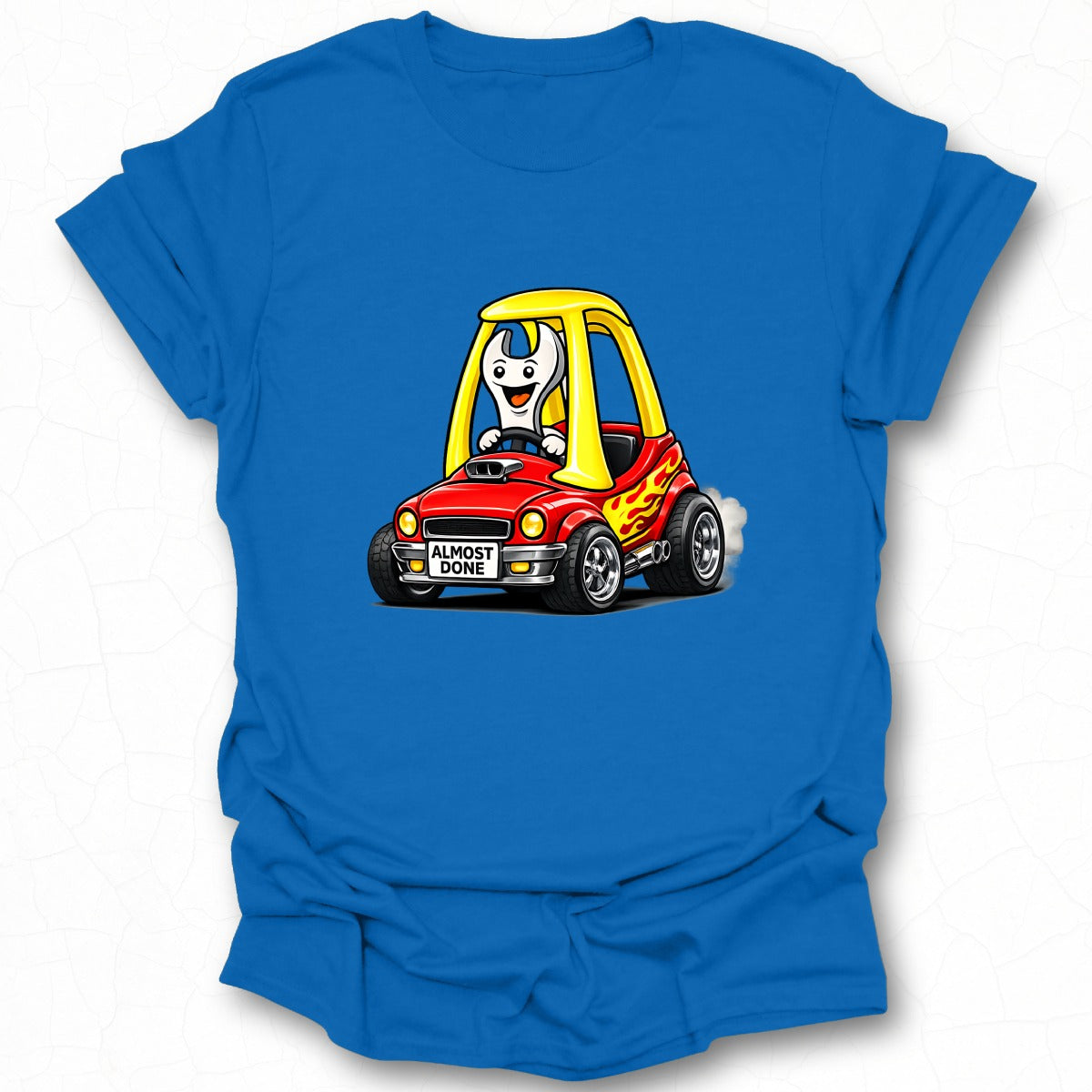 Fun Cartoon Character Driving Car Graphic Shirt