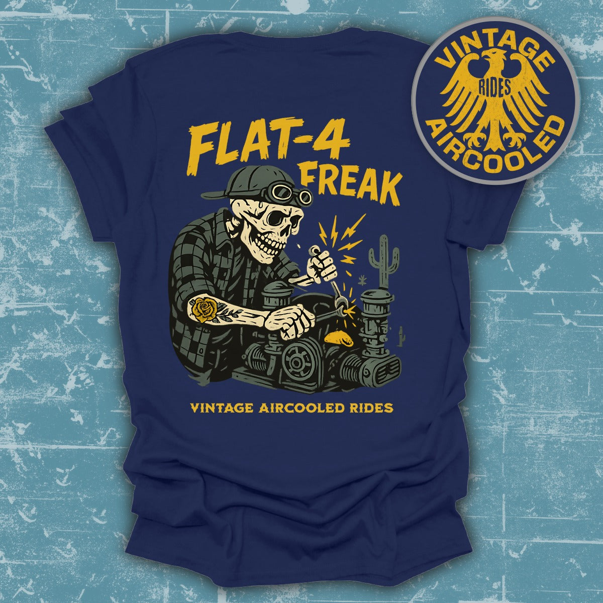 Flat-4 Freak Vintage Aircooled Rides T-shirt product