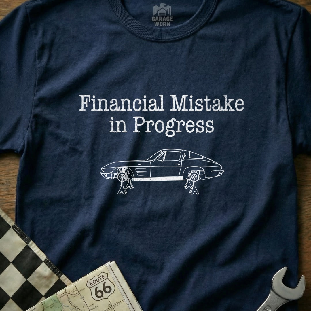 Financial Mistake in Progress Graphic Tee