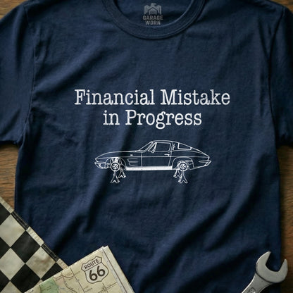 Financial Mistake in Progress Graphic Tee