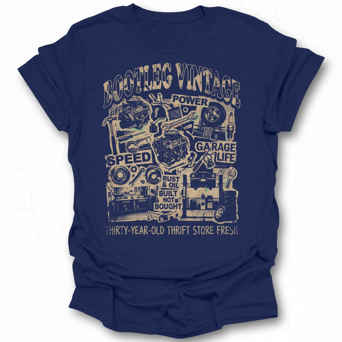 Bootleg Vintage Power Speed Garage Life T-shirt