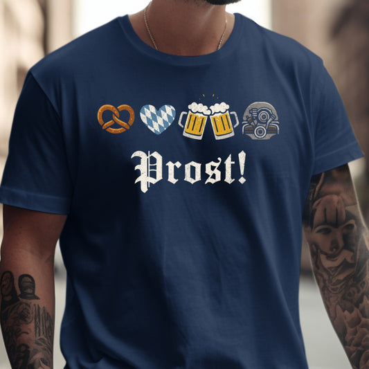 Oktoberfest Prost Beer Pretzel Heart Graphic Shirt product