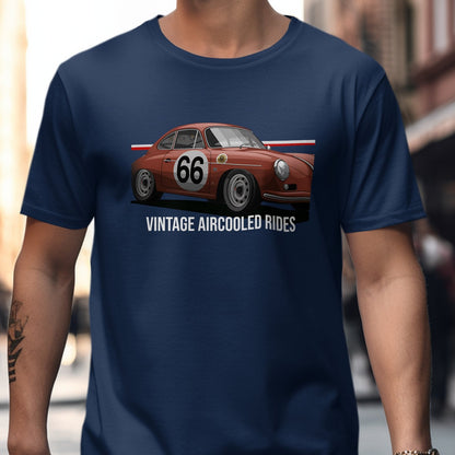 Vintage Aircooled Rides themed blue shirt product type