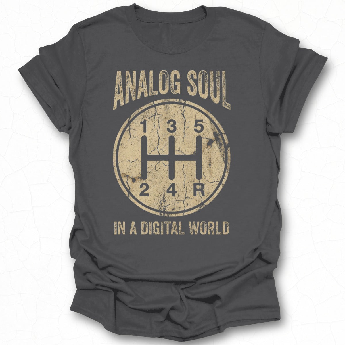 Analog Soul In A Digital World Graphic Tee Shirt