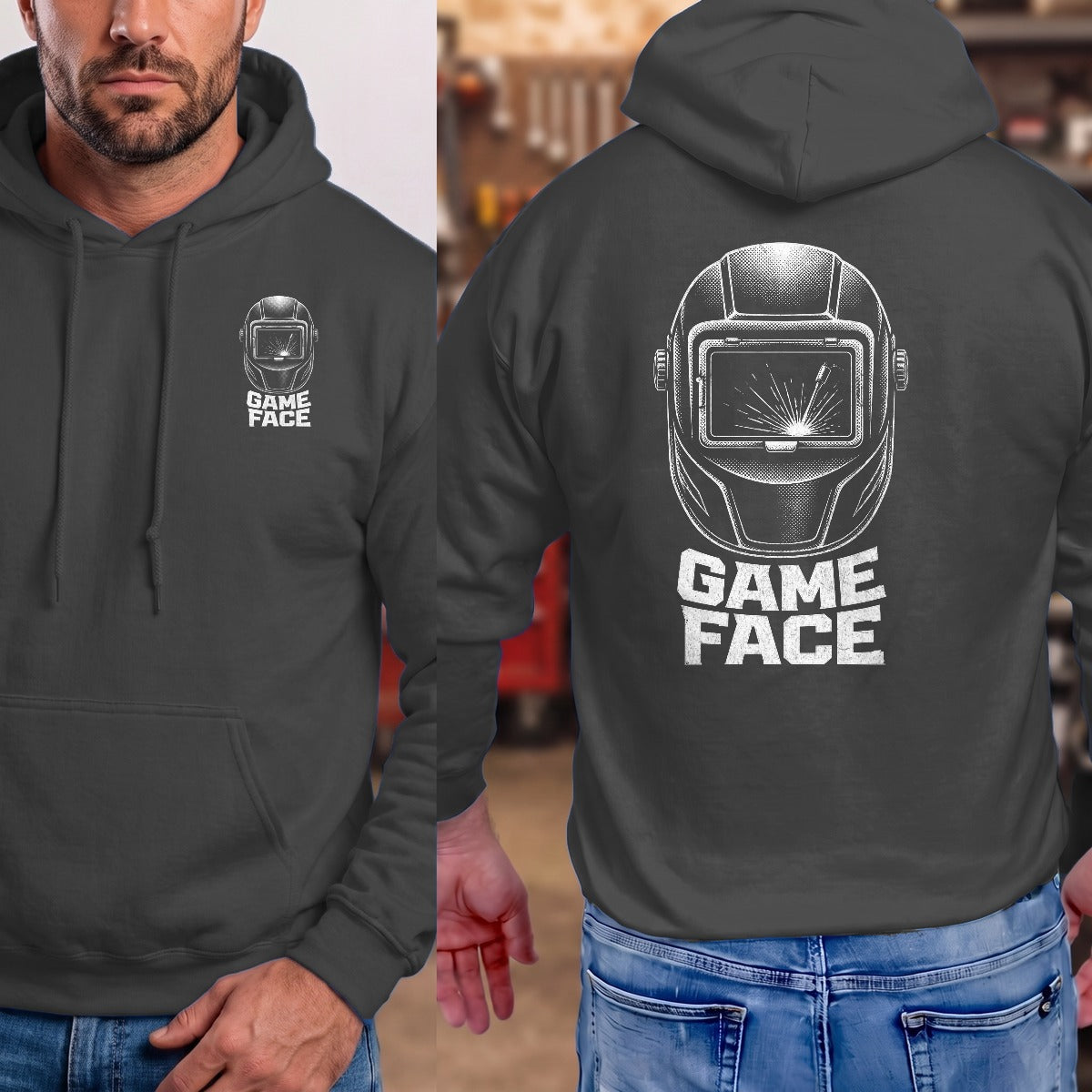 Dark Heather | Front & Back