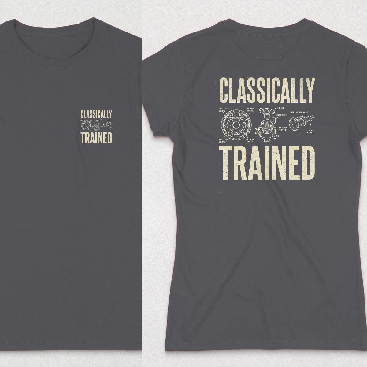Dark Heather | Front & Back