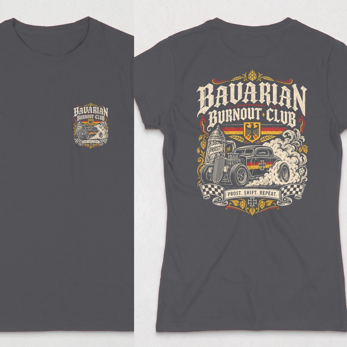 Dark Heather | Front & Back
