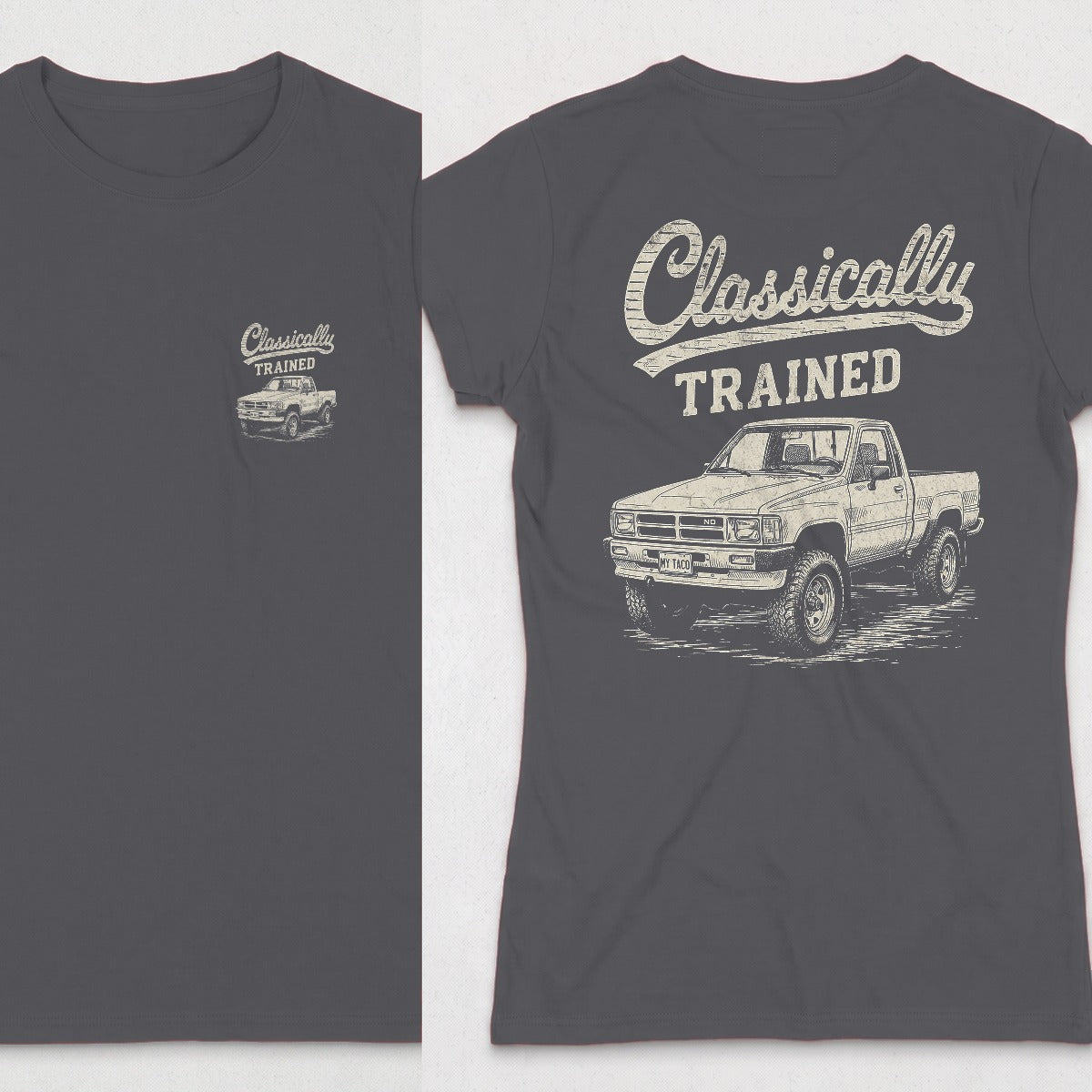 Dark Heather | Front & Back