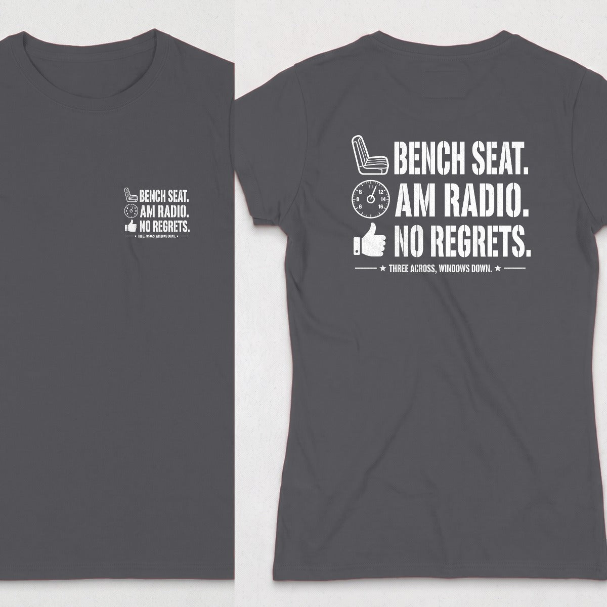 Dark Heather | Front & Back