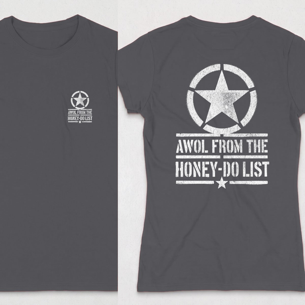 Dark Heather | Front & Back