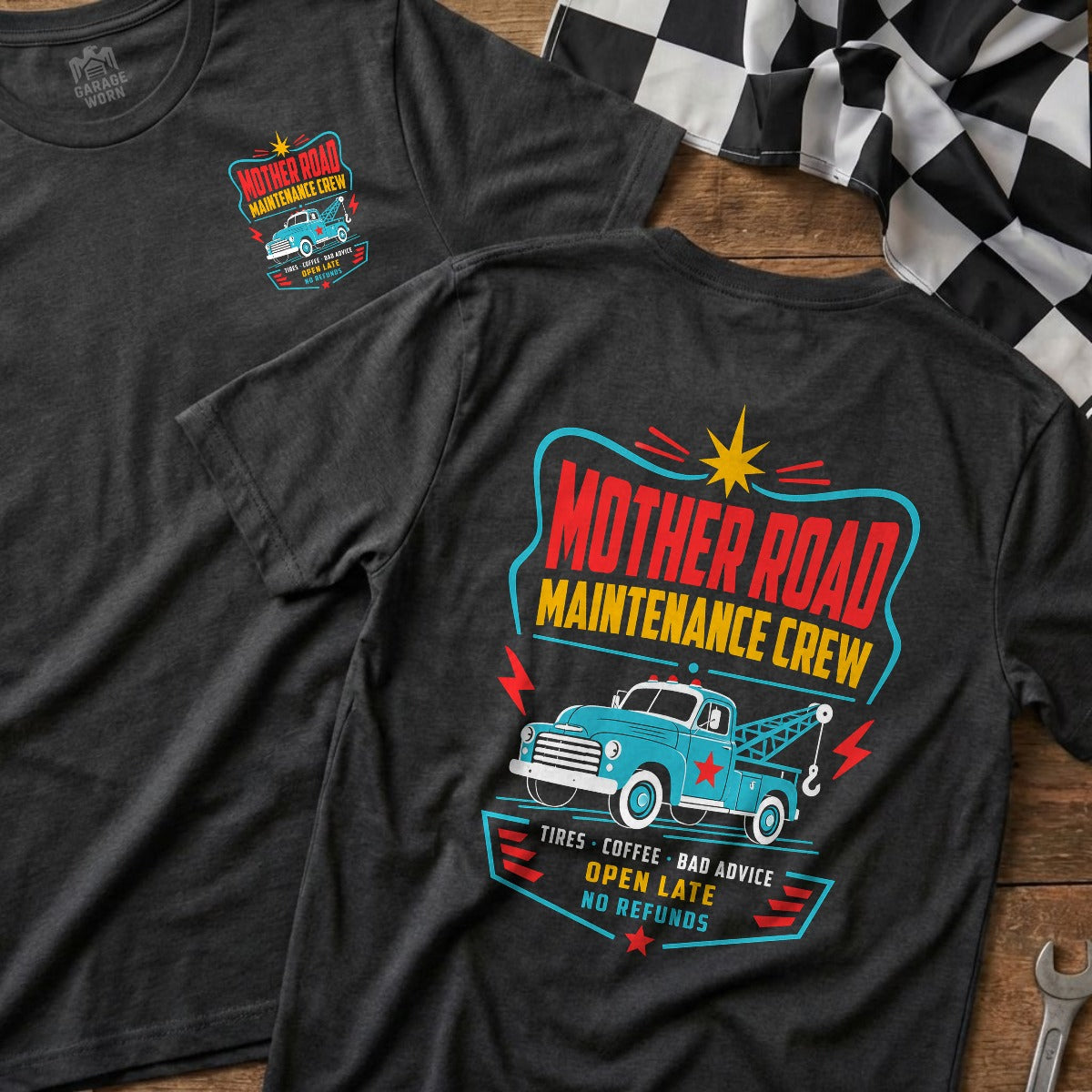 Dark Heather | Front & Back