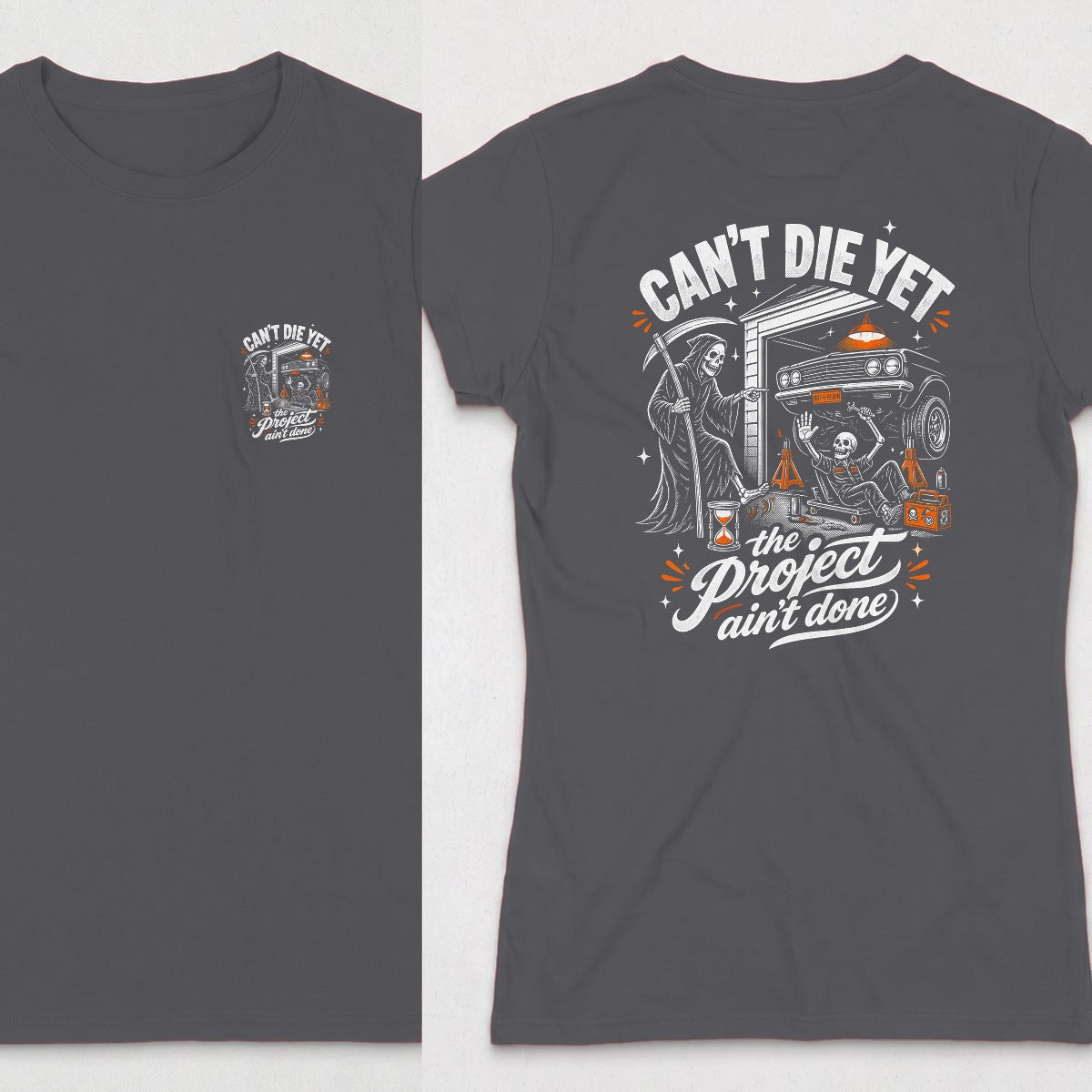 Dark Heather | Front & Back