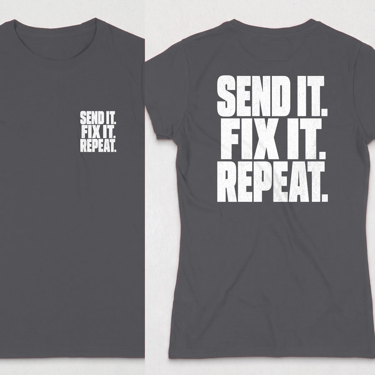 Dark Heather | Front & Back
