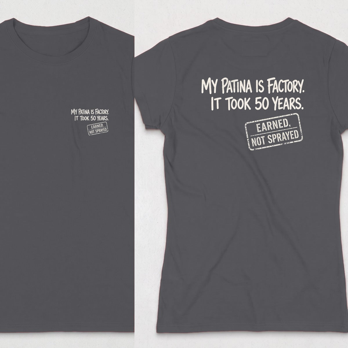 Dark Heather | Front & Back