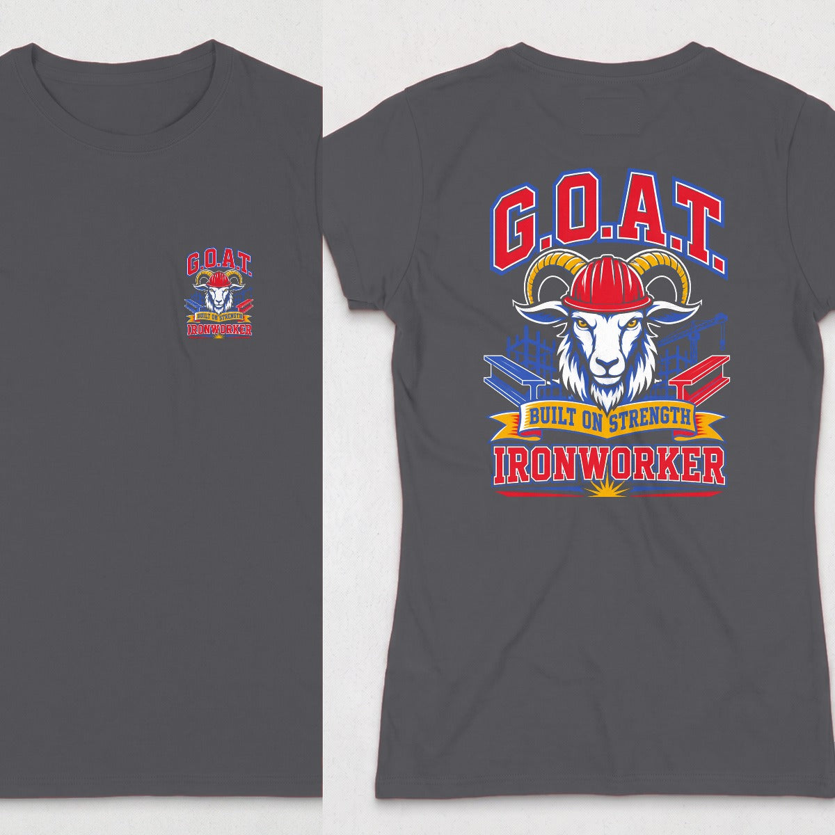Dark Heather | Front & Back