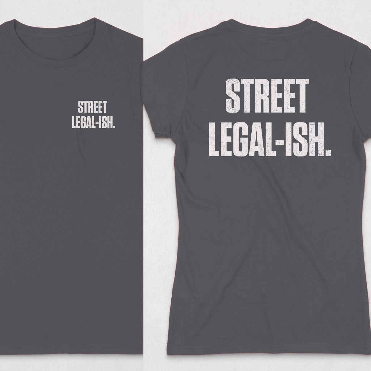 Dark Heather | Left Chest + Back