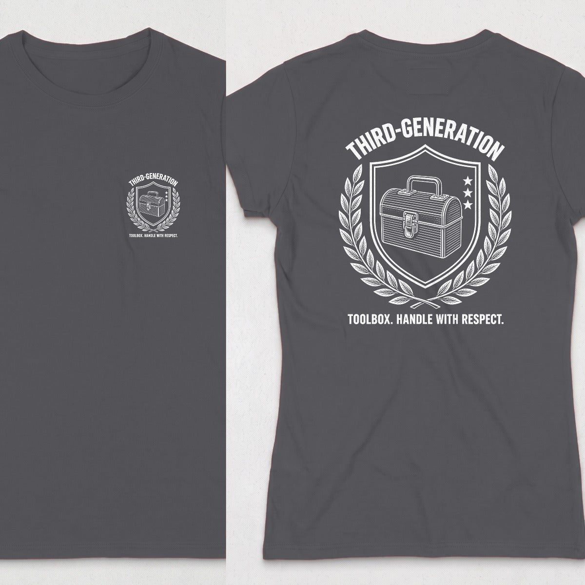 Dark Heather | Front & Back