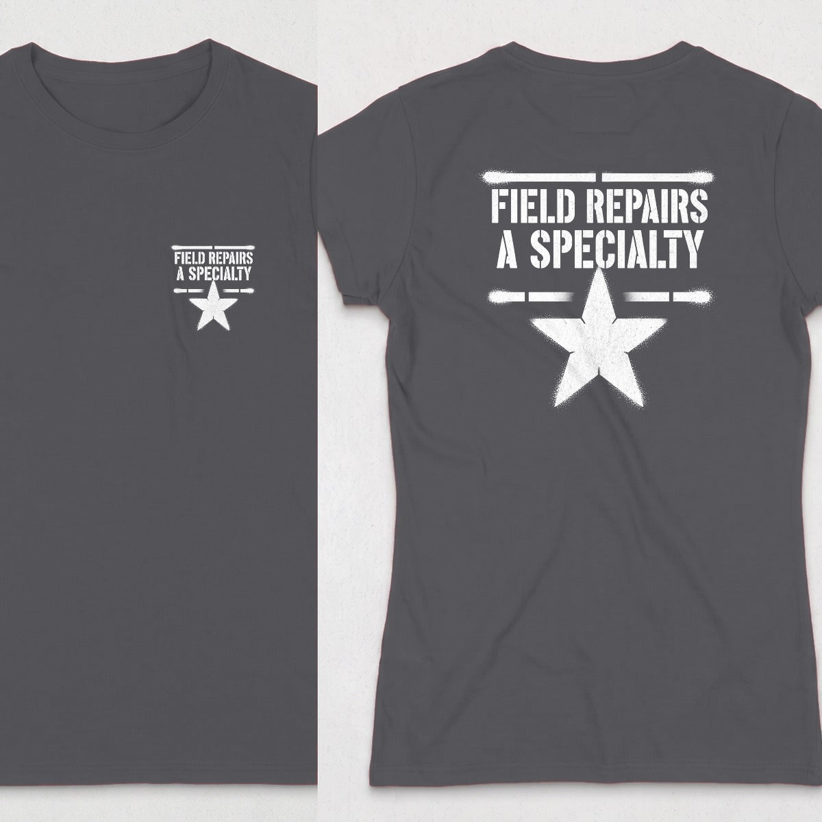 Dark Heather | Front & Back