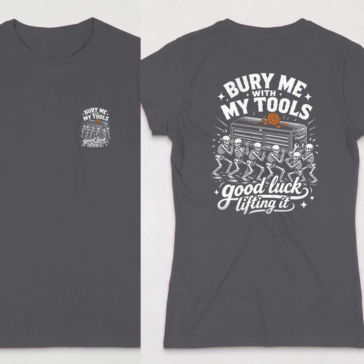 Dark Heather | Front & Back