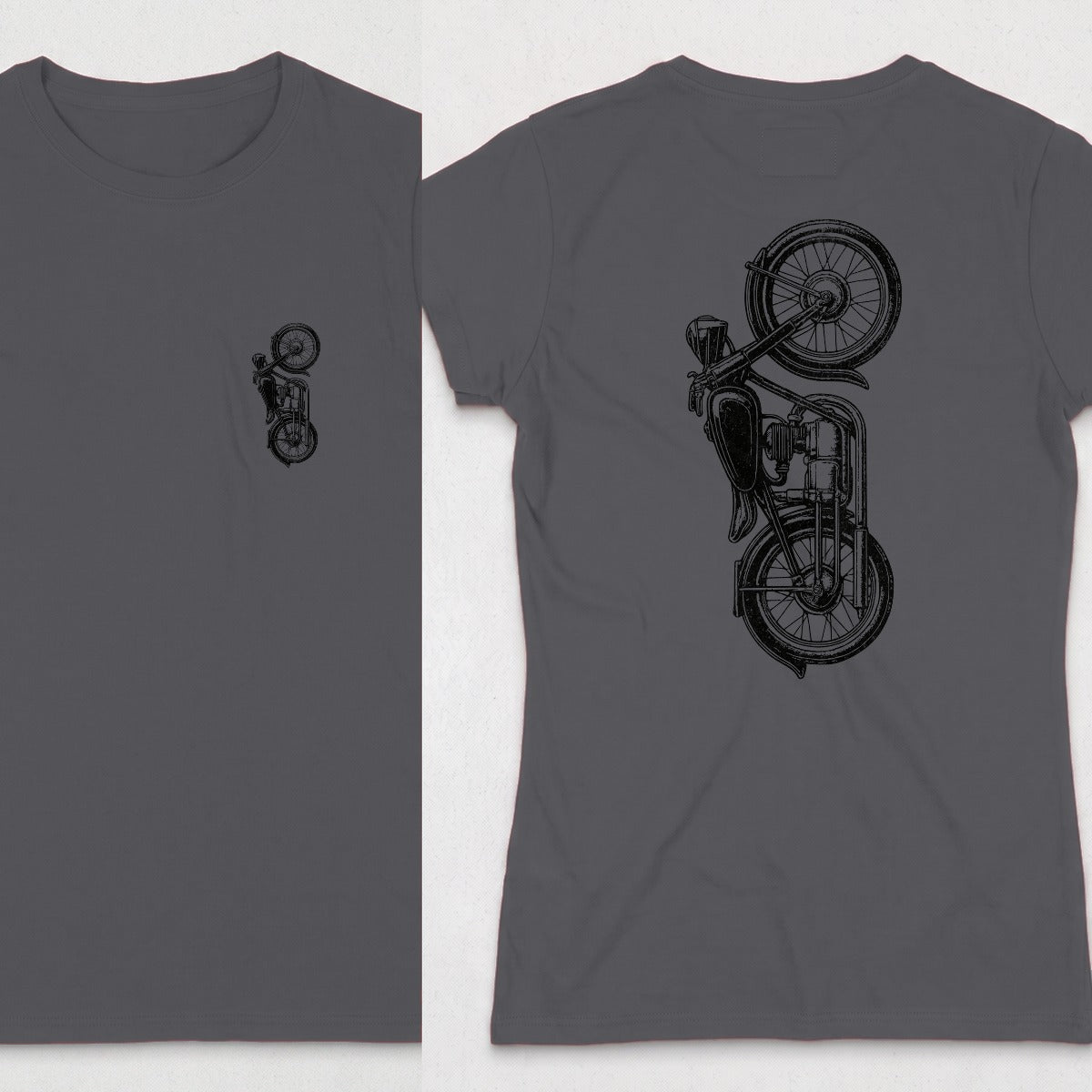 Dark Heather | Front & Back
