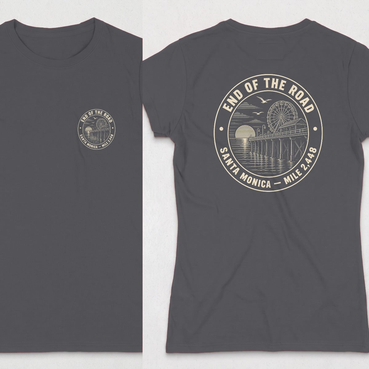 Dark Heather | Front & Back