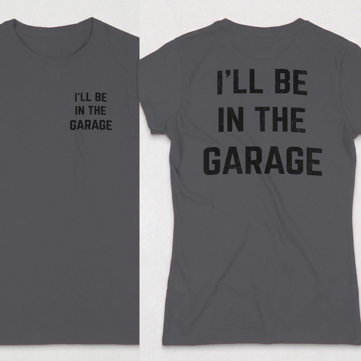Dark Heather | Left Chest + Back