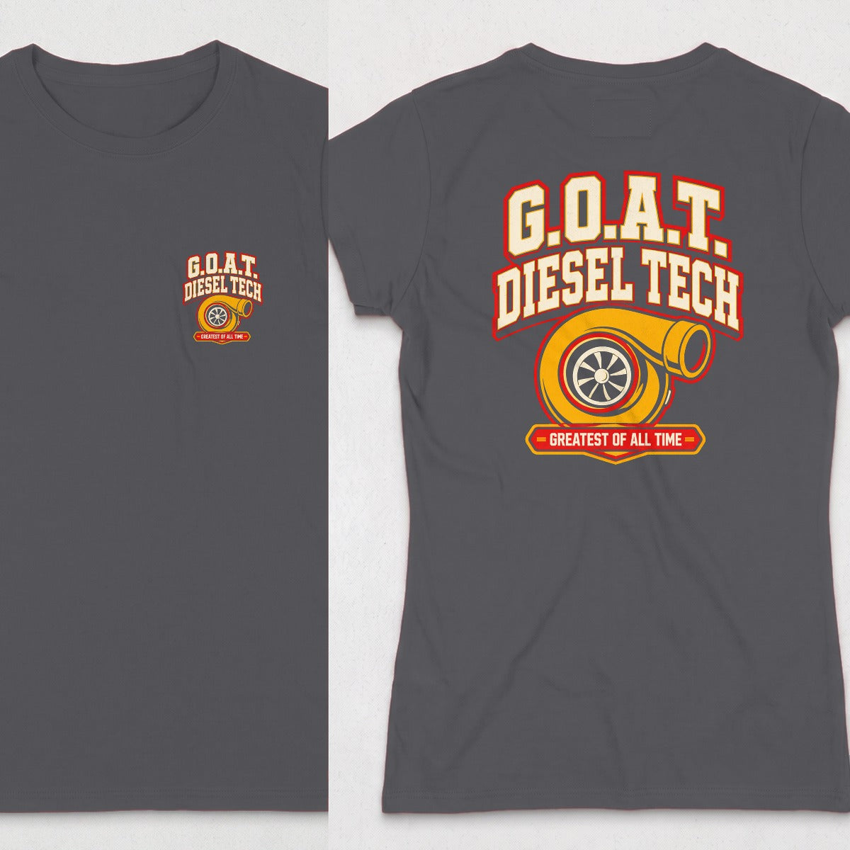 Dark Heather | Front & Back
